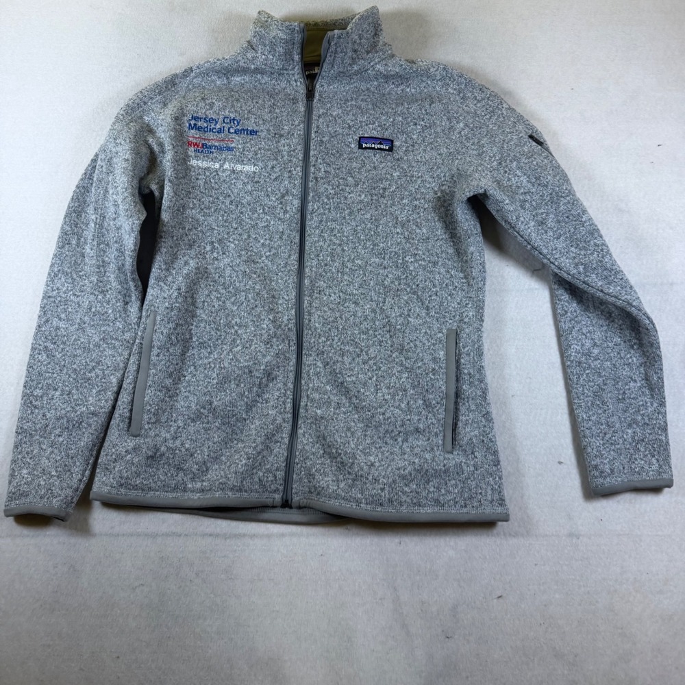 Patagonia Better Sweater Full Zip Fleece Jacket Grey Heather Womens Large Logo - Picture 2 of 4
